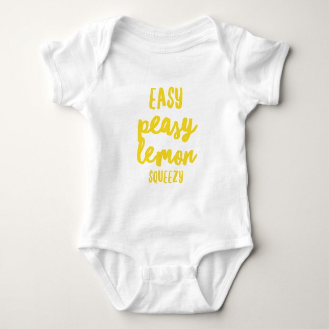 Easy Peasy Lemon Squeezy Baby Bodysuit (Front)