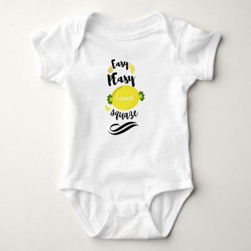 Easy peasy lemon squeezy funny baby bodysuit