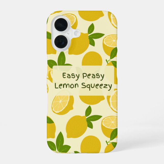 Easy Peasy Lemon Squeezy iPhone Case (Back)