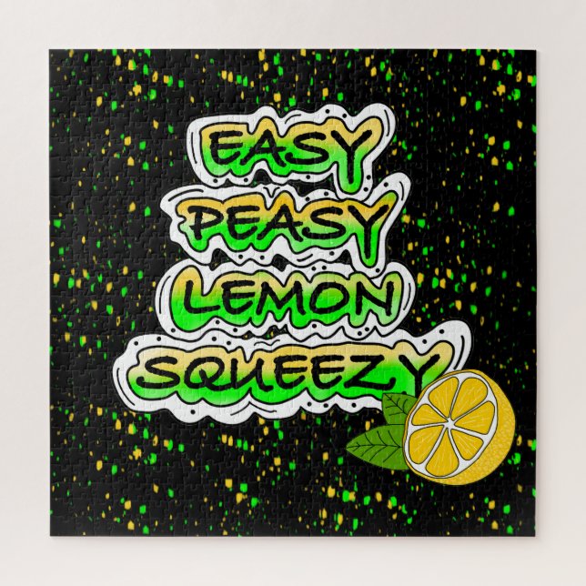 Easy Peasy Lemon Squeezy Jigsaw Puzzle (Vertical)