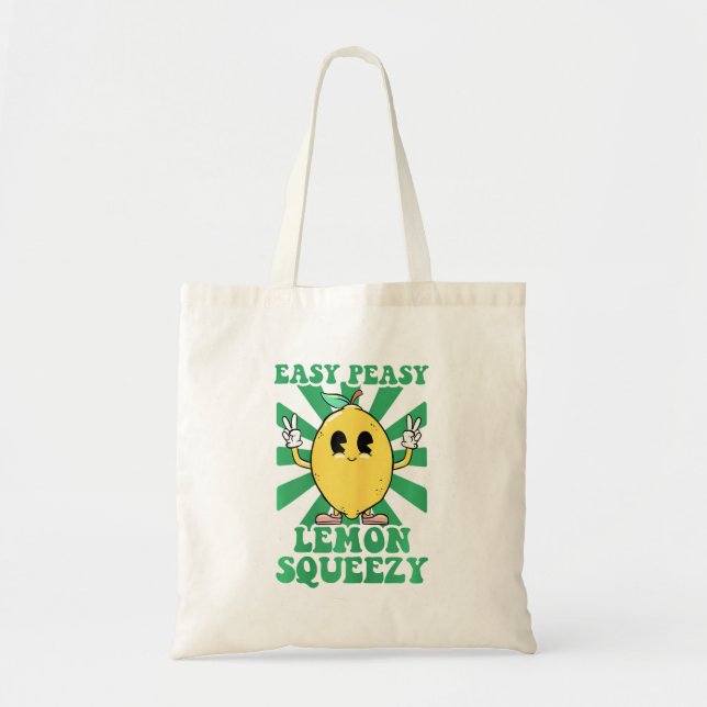Easy Peasy Lemon Squeezy Lemonade Ceo Funny Lemon  Tote Bag (Front)