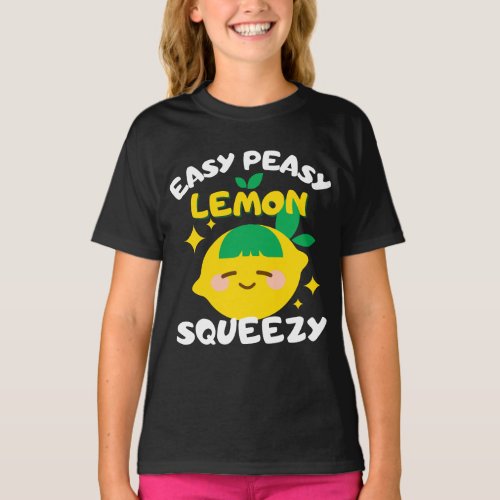 Easy Peasy Lemon Squeezy Lemonade Crew Love Summer T_Shirt