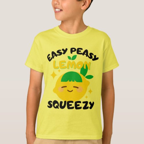 Easy Peasy Lemon Squeezy Lemonade Crew Summer Cute T_Shirt