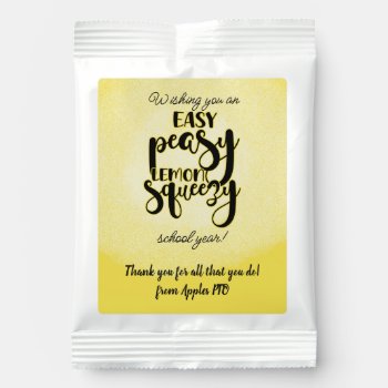 Easy Peasy Lemon Squeezy School Year Teacher Gift  Lemonade Drink Mix by GenerationIns at Zazzle