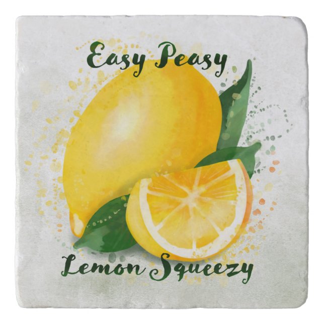 Easy Peasy Lemon Squeezy  Trivet (Front)