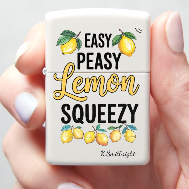 Easy Peasy Pocket Sunshine Zippo Lighter (In Hand)