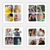 Easy Personalize Your Own Unique Photo Coaster Set (Set)