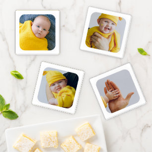 Easy Personalize Your Own Unique Photo Coaster Set