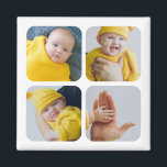 Easy Personalize Your Own Unique Photo Magnet<br><div class="desc">Easy Personalize Your Own Unique 4 Photo magnet from Ricaso - add your own photos or art</div>
