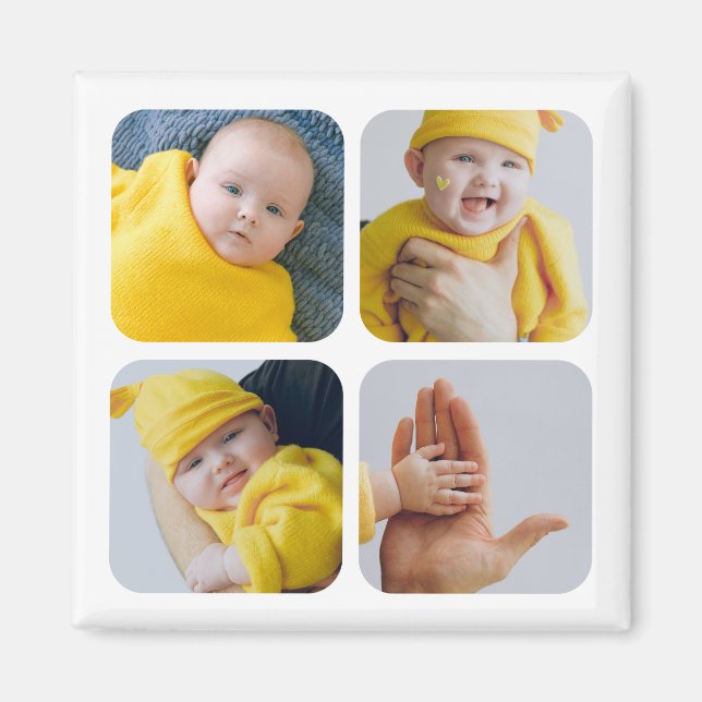 Easy Personalize Your Own Unique Photo Magnet (Front)