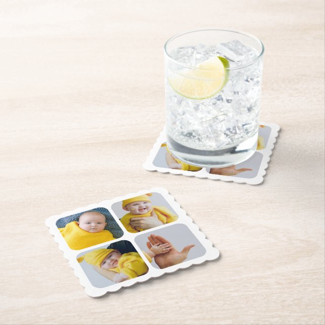 Easy Personalize Your Own Unique Photo Paper Coaster (Insitu)