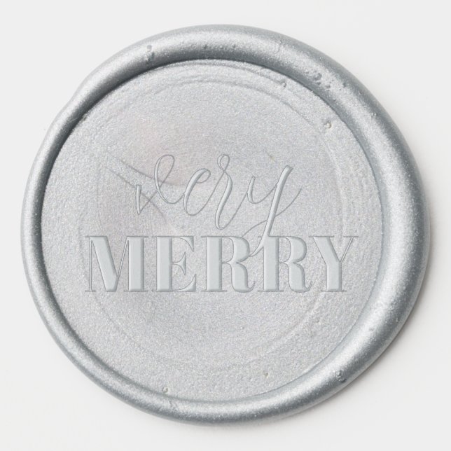 Easy Pretty Holiday Card Embellishment Wax Seal Sticker (Front)