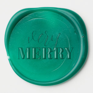 Easy Pretty Holiday Card Embellishment Wax Seal Sticker
