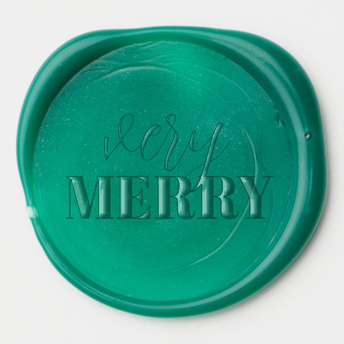 Easy Pretty Holiday Card Embellishment Wax Seal Sticker