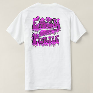 Easy Purple Back Design T T-Shirt
