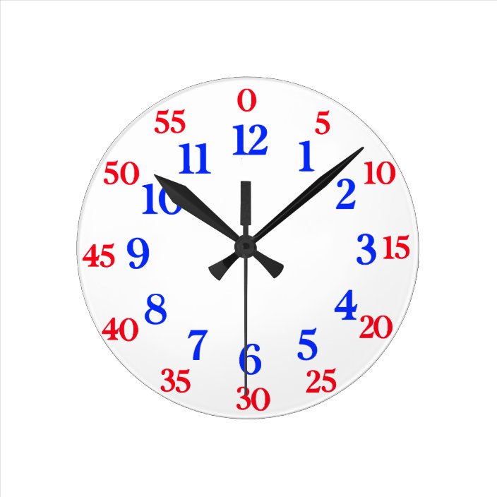 Easy read clock | Zazzle.com