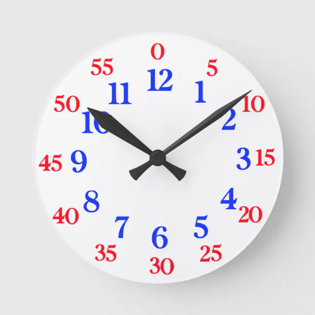 Easy read clock Zazzle