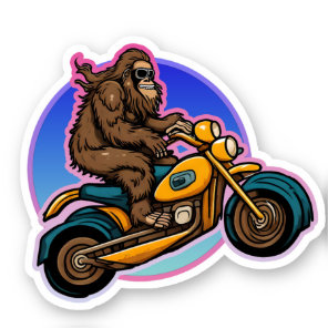 Easy Rider Motorcycle Daddy Sasquatch Sticker