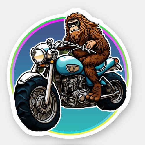 Easy Rider Motorcycle Daddy Sasquatch  Sticker