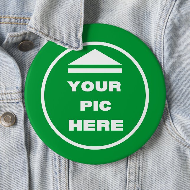 EASY! Round Button - Colossal, 6 Inch - Custom (In Situ)