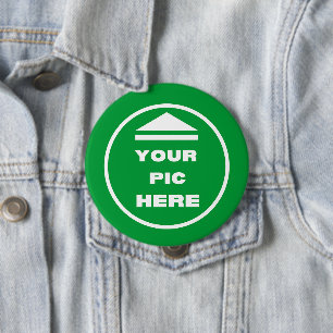 EASY! Round Button - Huge, 4 Inch - Custom