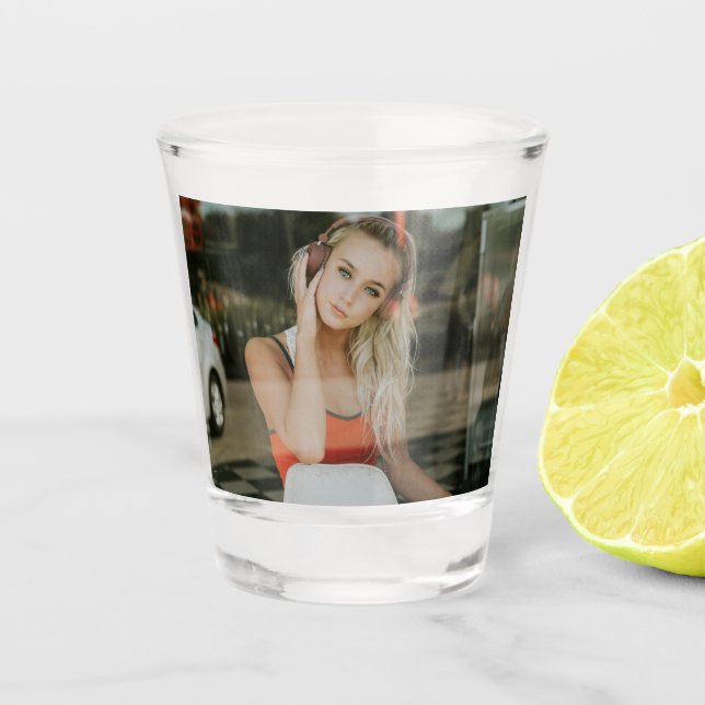 EASY!  Shot Glass - Personalized - Add your Image (Front)