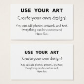 Easy template use my art photo logo design create (Front & Back)