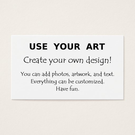Customizable Easy template use my art photo logo design create business card templates