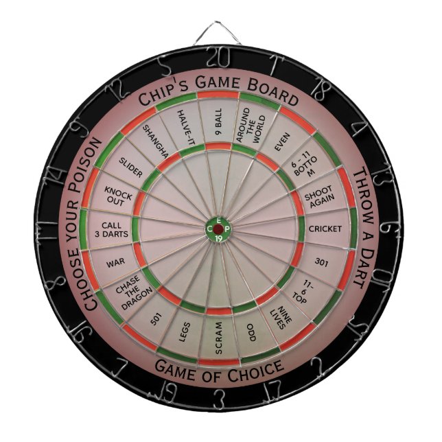  Easy Text Personal Regulation Dart Board (Front)