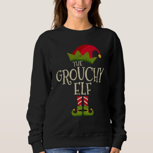 Easy The Grouchy Elf Costume Family Group  Christm Sweatshirt