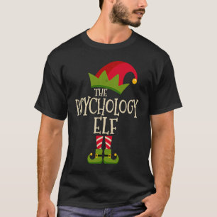Easy The Psychology Elf Costume Family Group  Chri T-Shirt