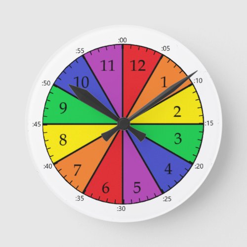 Easy Time Clock with Minute Markers