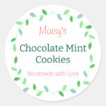 Easy to Customize Homemade Baked Goods Cute Sweet Classic Round Sticker