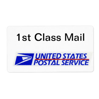 Easy-to-identify USPS First Class Mail Label
