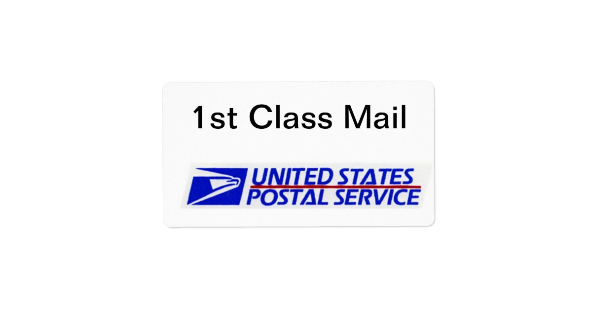 Easy to identify USPS First Class Mail Label Zazzle Easy to identify USPS First Class Mail Label Zazzle