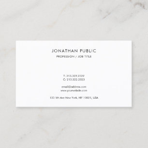 Easy to Make Modern Simple Elegant Template Business Card