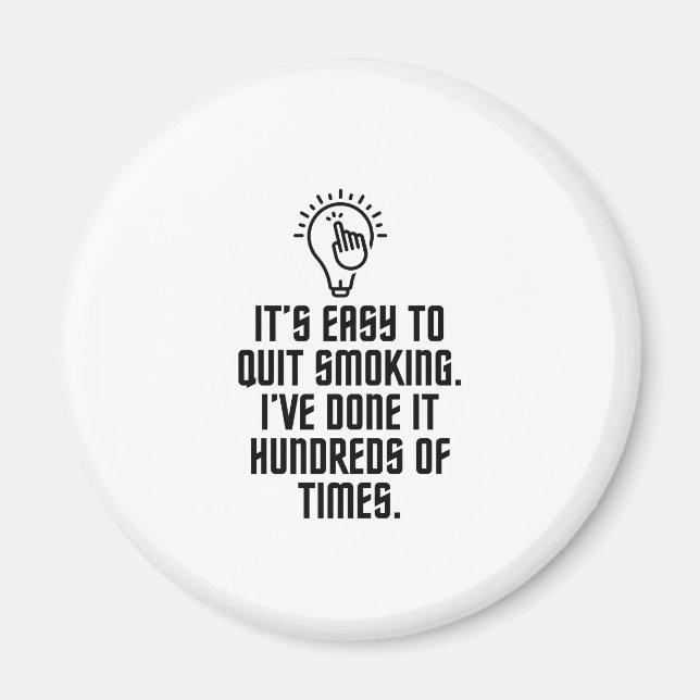 Easy to quit smoking magnet (Front)