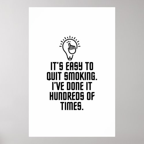 Easy to quit smoking poster