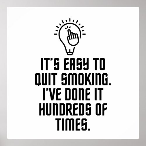 Easy to quit smoking poster