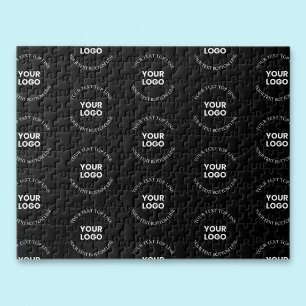 Easy to Replace Logo & Editable Text Pattern Jigsaw Puzzle