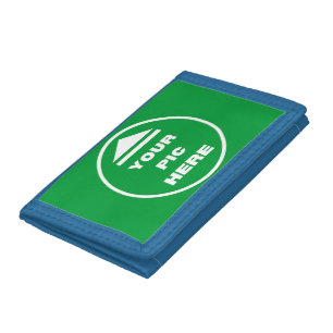 EASY! TriFold Nylon Wallet - Blue- Custom