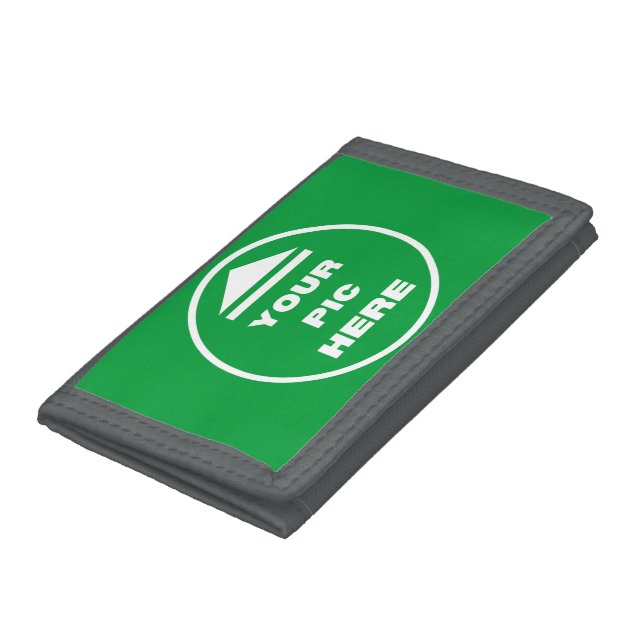EASY! TriFold Nylon Wallet - Gray- Custom (Bottom)