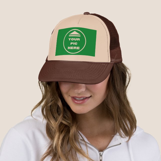 EASY! Trucker Hat - Brown - Customize (In Situ)