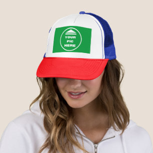 EASY! Trucker Hat - Red White Blue - Customize