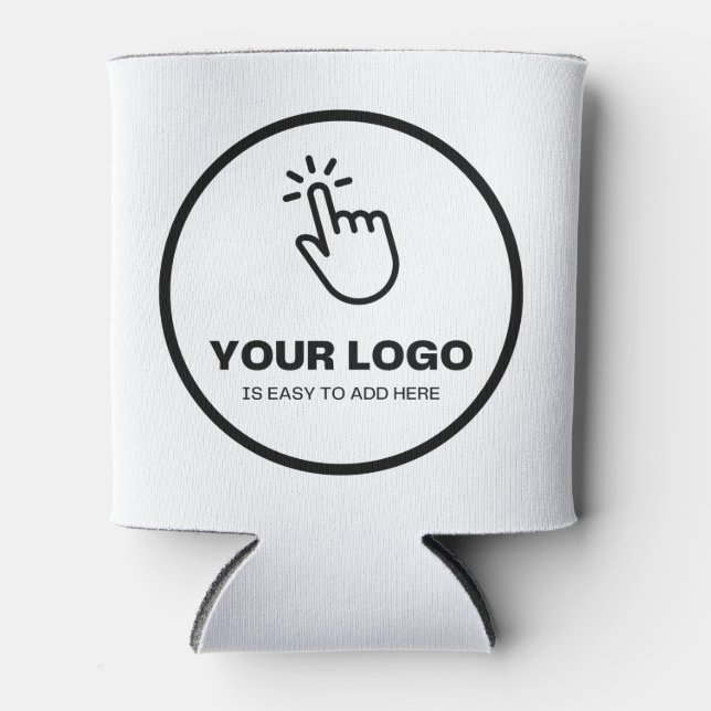 Easy Upload Your Logo Custom Low Minimums Can Cooler (Front)