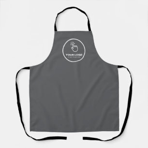 Easy Upload Your Logo Custom Low Minimums Gray Apron
