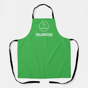 Easy Upload Your Logo Custom Volunteer Green Apron