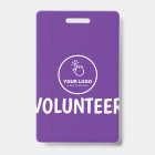 Easy Upload Your Logo Custom Volunteer Purple