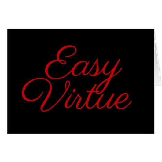 Easy Virtue Cards (Front Horizontal)