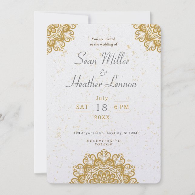 EASY! Wedding Invitation - Add Your Details (Front)